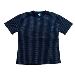 Topshop Rhinestone T Shirt Womens Black Excellent Embellished SIZE M